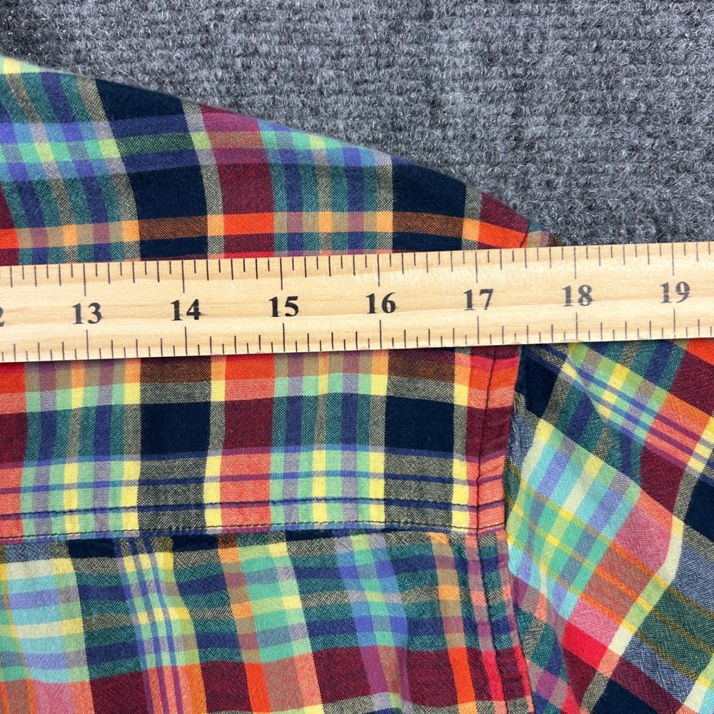 Lot 2 Woolrich Plaid Shirt Men Medium Multi-Color Plaid Short Sleeve Button Down - Picture 9 of 11